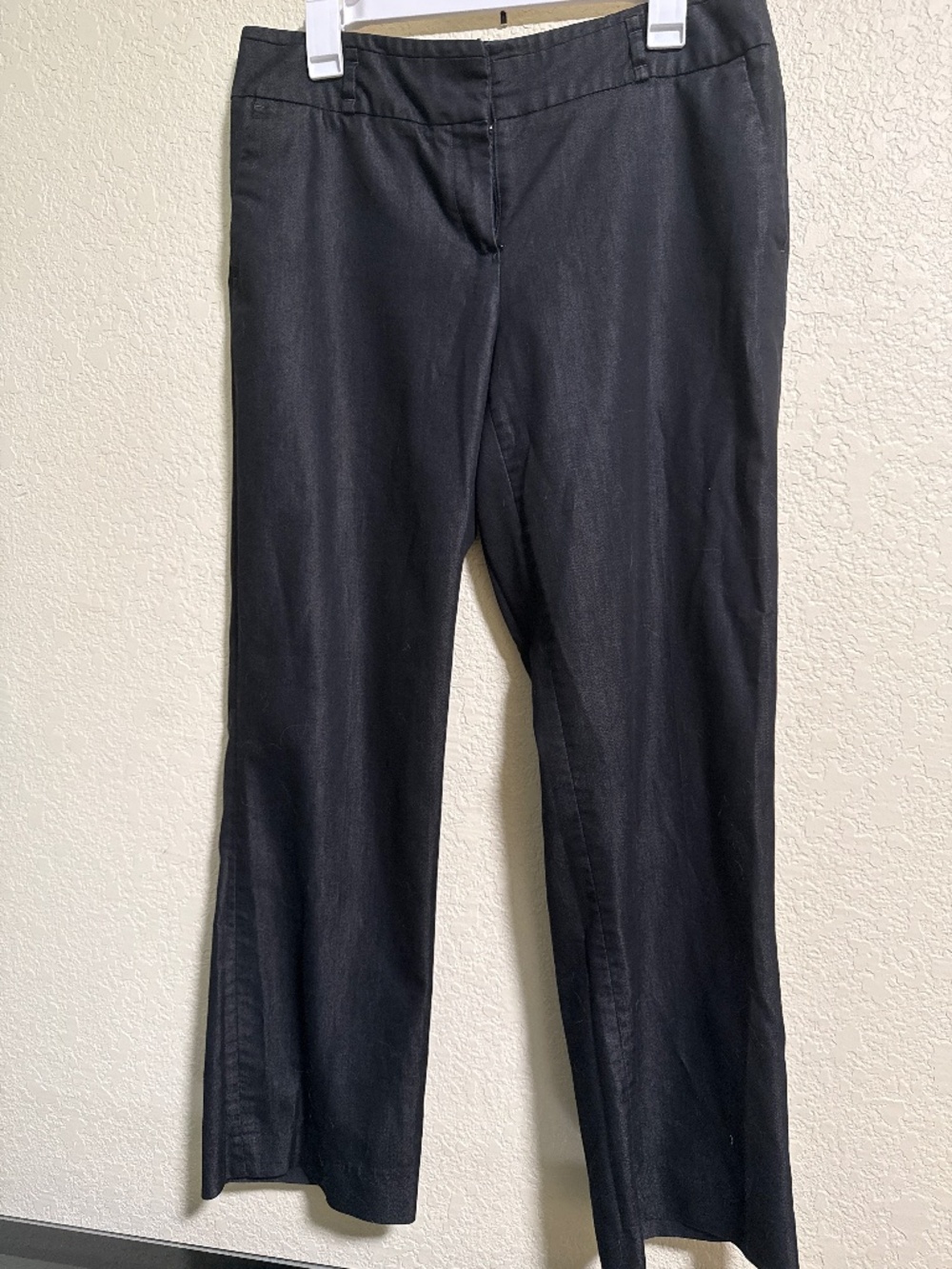 Willi Smith Women's Black Dress Pants Flat Front Mid Rise